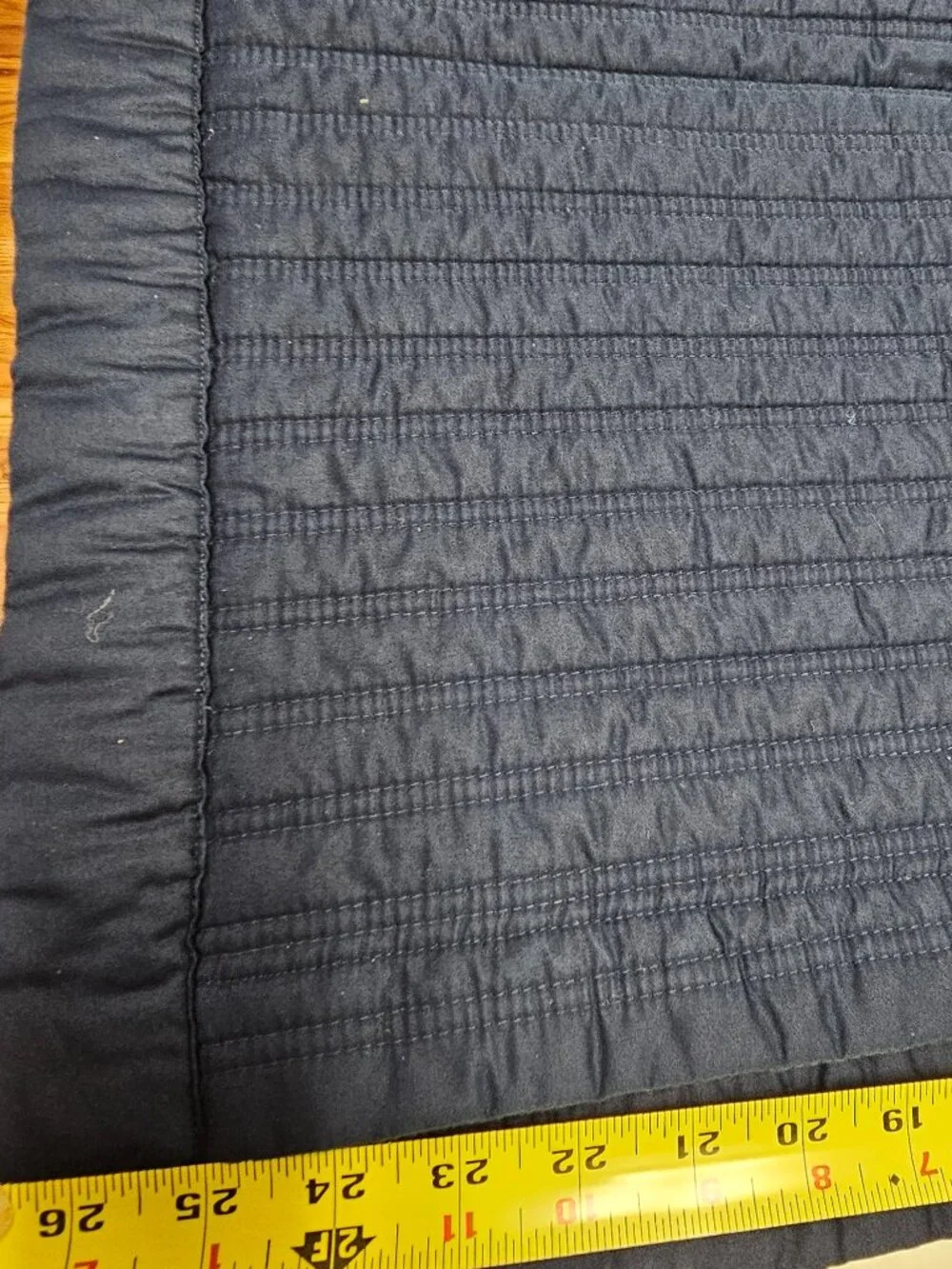 Ralph Lauren Home Dark Navy Blue Quilted Greenwich Quilt Coverlet + 2 Euro Shams